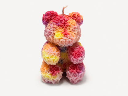 XESODIT Aurora Rose Bear – UV Glow Low-Temperature Wax Play Candle
